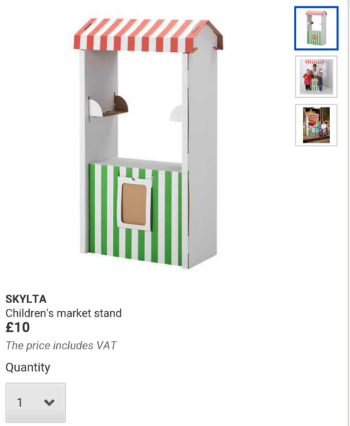 Play Shop (for 8 and 6yo) that doesn't take up too much space?