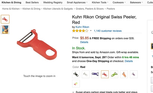 Lighthearted: Can you peel around a carrot in less than 8 strokes using one of these?