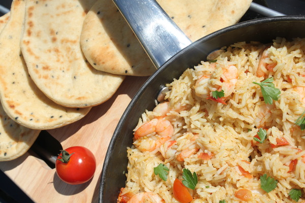 Prawns - spices for