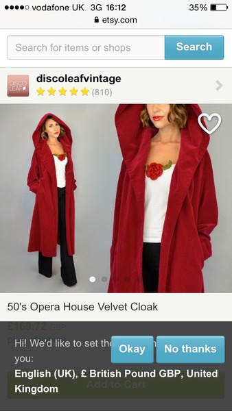 to buy a cloak?