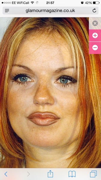 Outlining with brown lipliner