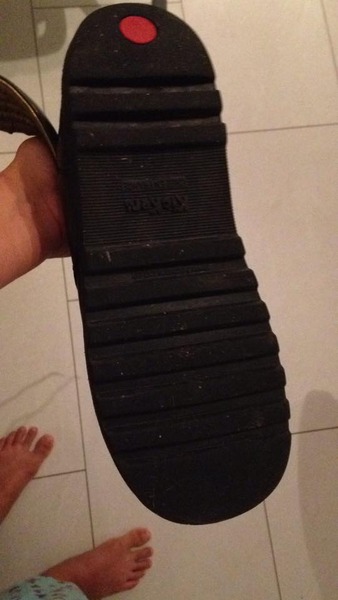 DD bought some Kickers & the surface is coming off - should it have lasted longer?