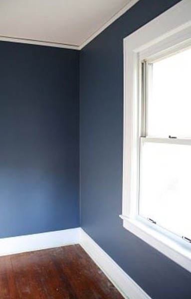 Have any of you painted a room dark blue?