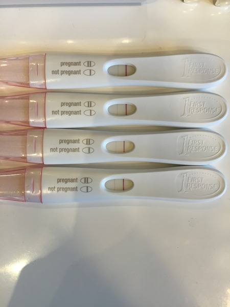 Very thin light brown bleeding at 5w+2