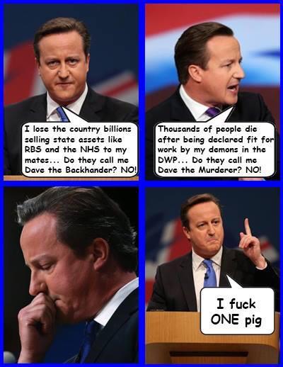 Iraq is Blairs stigma, A Pig is Daves?