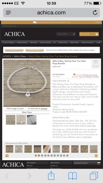Stylish gift -  bracelet under £50?