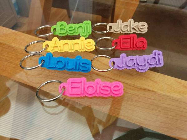 **CLOSED** ***WIN*** 1 of 5 personalised Name Your Keyring!