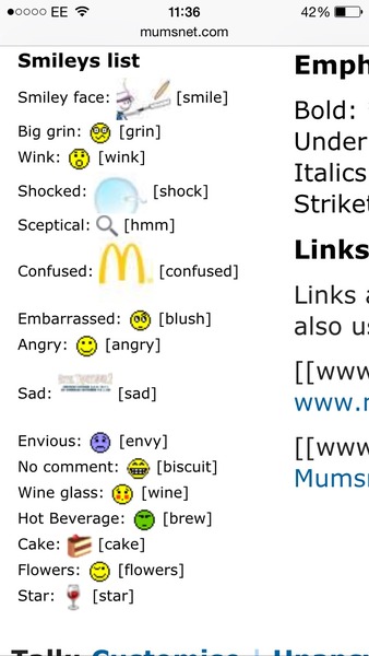 What's happened to the emoticons?