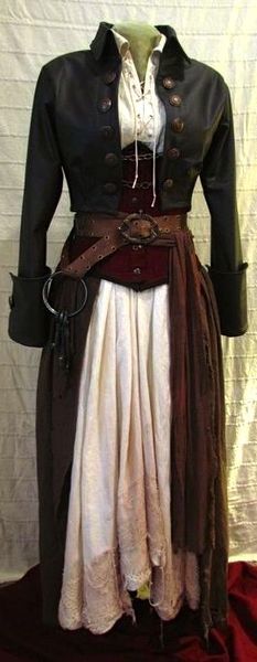 How do i Steampunk up a Wedding dress for Halloween