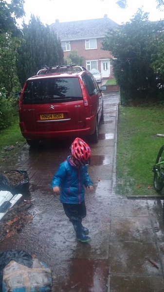 To not want my DD doing PE in torrential rain!