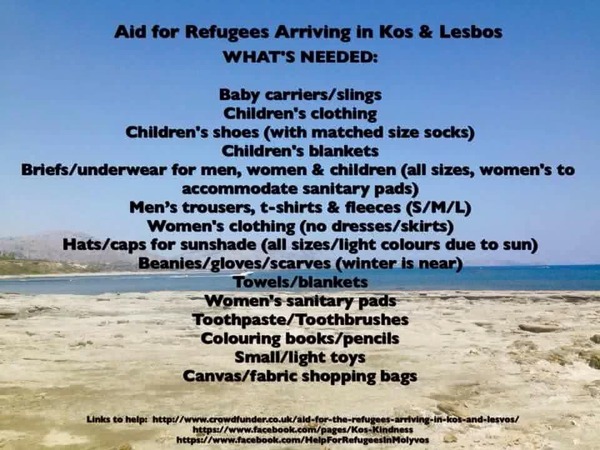 Collecting For Refugees