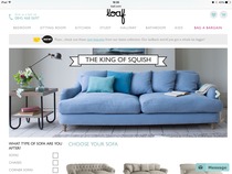 Starting a room from scratch, mid blue sofas
