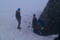 Hiking up Ben Nevis