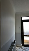 Looking for a warm white paint (to go with dark blue/greyish tiles) dulux, valspar or any available from b&q please