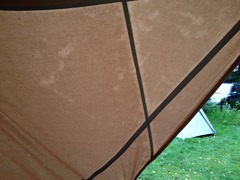 My tent is telling me something but I don't know ^what^.