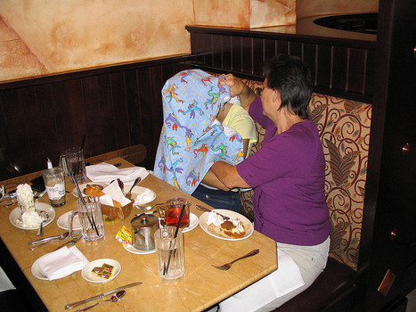 to breastfeed in public even though DH is uncomfortable with it and thinks I should find somewhere private?