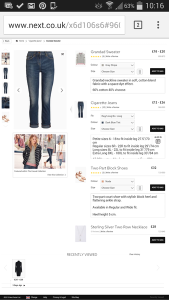 I got a great pair of jeans from Next
