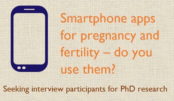Call for participants - Fertility and pregnancy smartphone app study