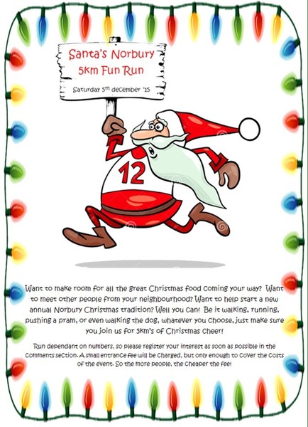 Santa run/walk/pram push