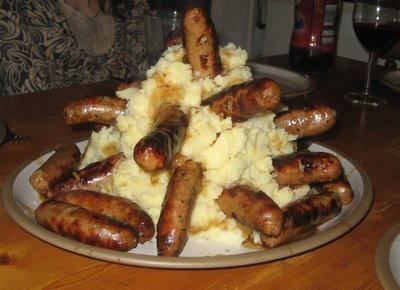 Bangers and mash....