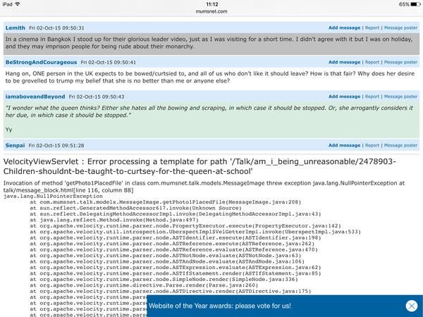 Broken aibu curtsying thread?!