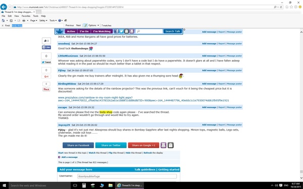 Thread 6: I'm sleep shopping