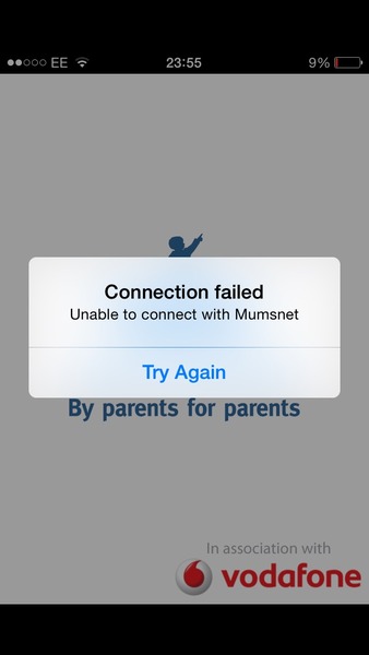 Can't reset password on app