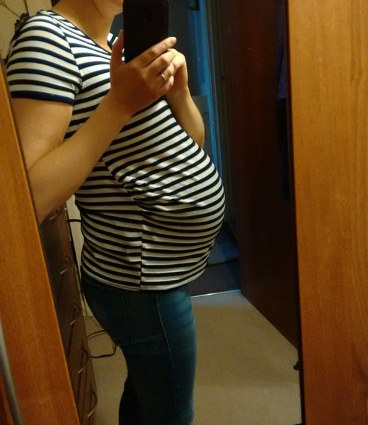 how many weeks do you think I look?