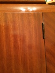 Painting dark wood.