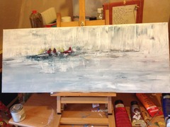 motivate me - acrylic paint on canvas