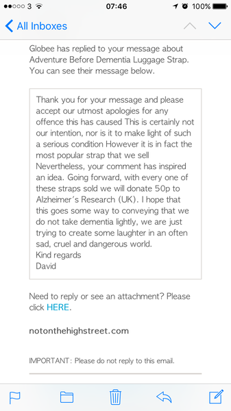 To think that dementia is not funny?