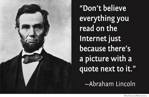 To wonder why people repeat myths on the internet without checking
