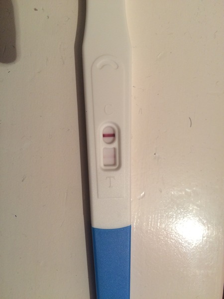 Ttc for 18 months, four days late on period and have faint line on test