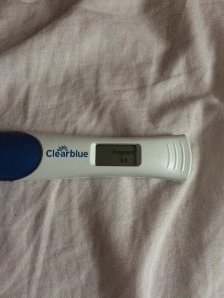 Ttc for 18 months, four days late on period and have faint line on test