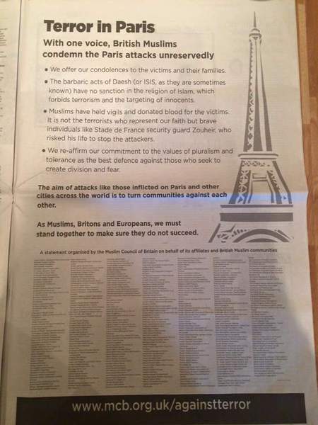 Have Muslim leaders been condemning the attacks?