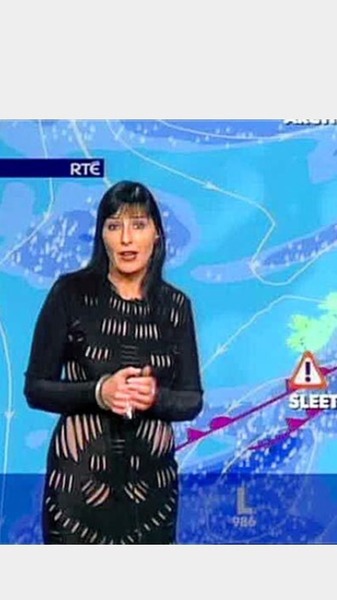 To wonder why weather presenters seem to wear evening wear to present the weather?