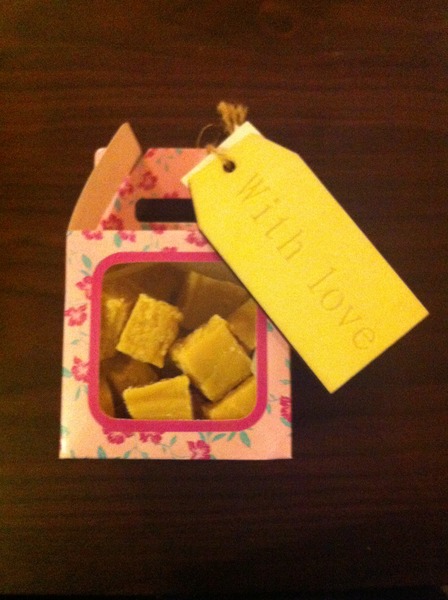 Presenting homemade sweets