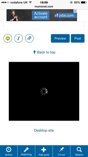 Page keeps reloading on Safari