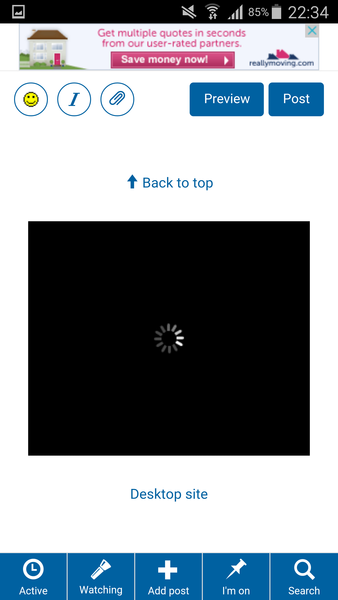 mobile site crashing on android