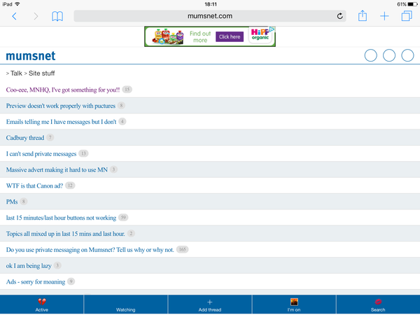 My MN on iPad has gone weird