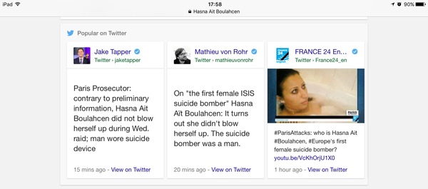 French 'Terrorist' - "he's not my boyfriend"