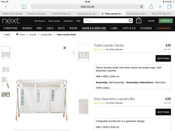 Please help me find the laundry basket of my dreams!