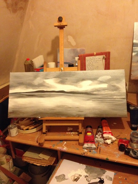 motivate me - acrylic paint on canvas