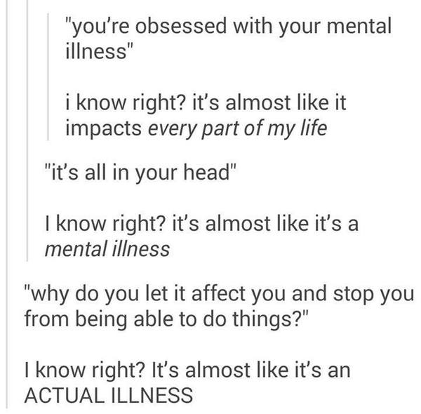 To wonder why being sick suddenly makes you inspirational?