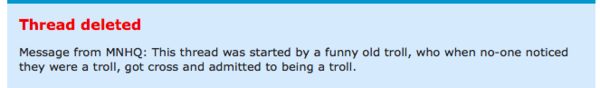 So who were they then? Recently deleted troll thread.