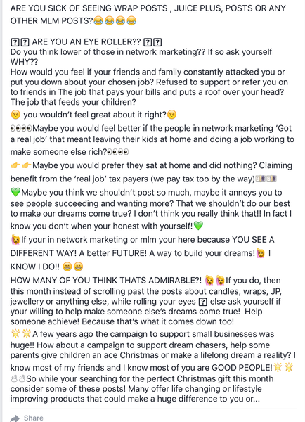MLM bot watch - Discussion of the network marketing companies Forever Living, Herbal Life, Juice Plus etc as a pyramid scheme or scam