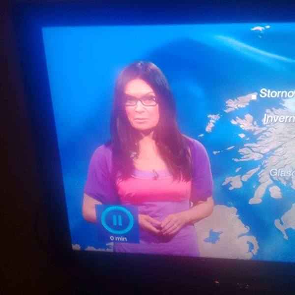 To wonder why weather presenters seem to wear evening wear to present the weather?
