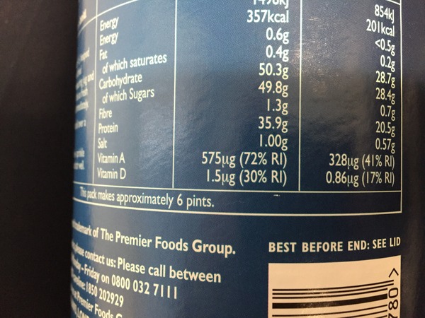 TTC question ... vitamin A in dried milk