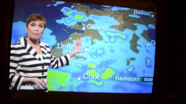 To wonder why weather presenters seem to wear evening wear to present the weather?