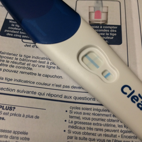 Very faint line 13-15 DPO